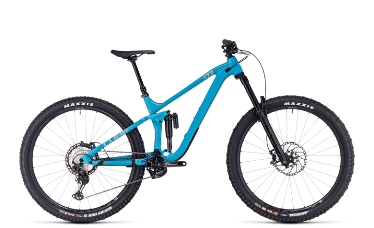 Cube Stereo ONE77 Race en 29 pouces, VTT d’enduro aluminium à suspensions RockShox Ultimate, vue de profil