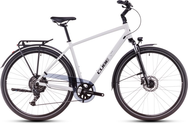 Cube Touring ONE 2025, vélo de trekking sans assistance à fourche suspendue, vue de profil