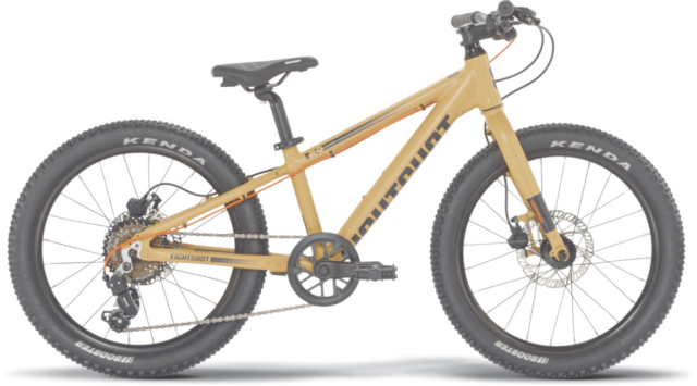 Eightshot COADY 20 SL DISC sable, vélo enfant 20 pouces à fourche rigide et freins à disque, vue de profil