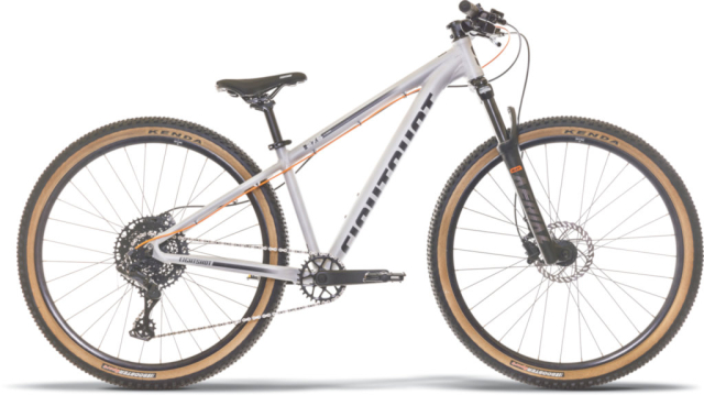Eightshot COADY 27.5 FS DISC gris, VTT enfant 27,5 pouces à fourche suspendue et freins à disque, vue de profil