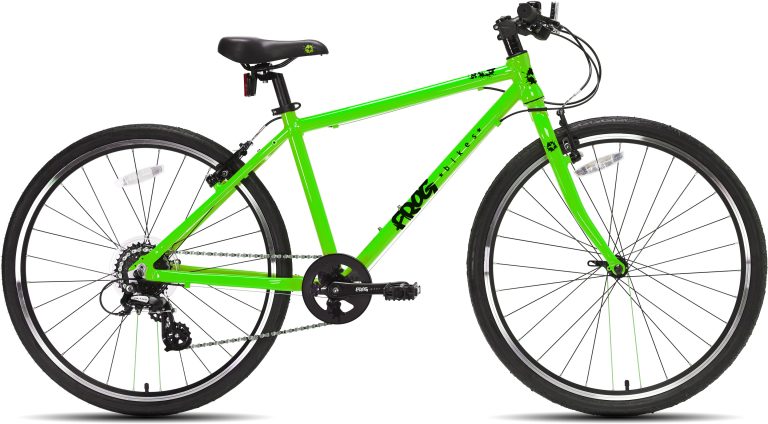 Frog Bikes Frog 73, vélo enfant à cintre plat en 26 pouces à cadre aluminium, vue de profil