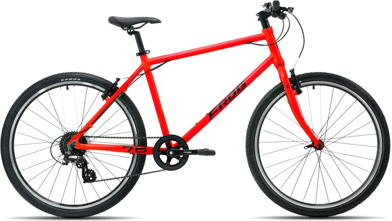 Frog Bikes Frog 78, vélo enfant à cintre plat en 26 pouces à cadre aluminium, vue de profil