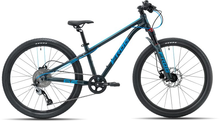 Frog Bikes Frog MTB 62, VTT enfant en 24 pouces à fourche suspendue, vue de profil