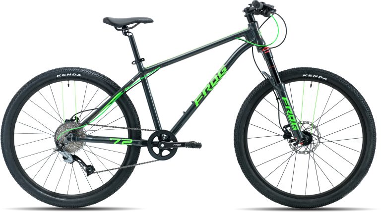 Frog Bikes Frog MTB 72, VTT enfant en 26 pouces à fourche suspendue, vue de profil
