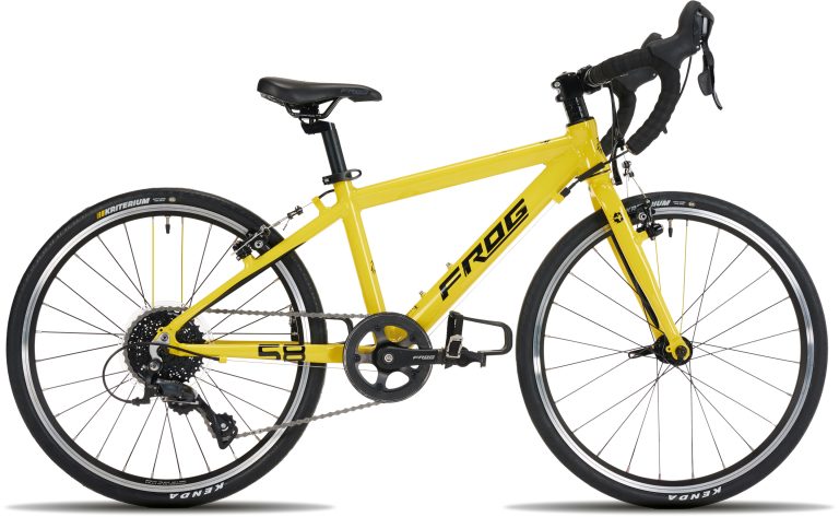Frog Bikes Frog Road 58 Jaune Tour de France, vélo de route enfant en 20 pouces, vue de profil