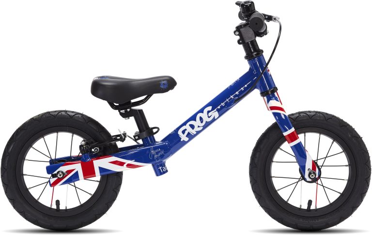 Frog Bikes Tadpole, draisienne enfant en aluminium à roues de 12 pouces, vue de profil