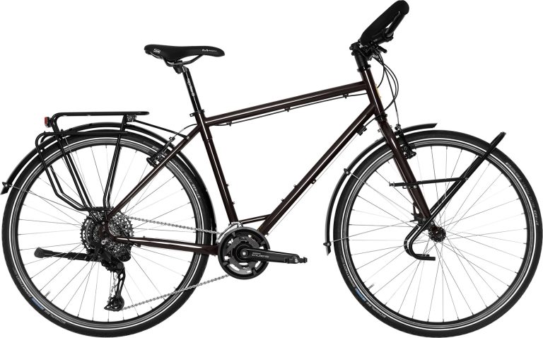 Histoire Bike Grande Randonneuse Classique 28, vélo de randonnée acier à cintre papillon, vue de profil