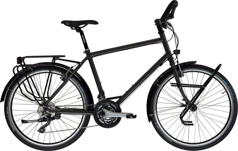 Histoire Bike Grande Voyageuse Expédition, vélo de voyage acier en 26 pouces, vue de profil