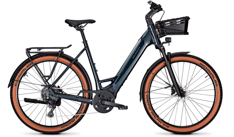 Kalkhoff Entice 18 2024, vélo de trekking aluminium à cadre Diamond, vue de profil