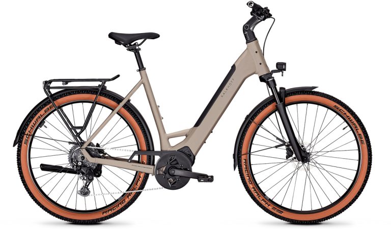 Kalkhoff Entice 18 Trapez 2024, vélo de trekking aluminium à cadre trapèze, vue de profil