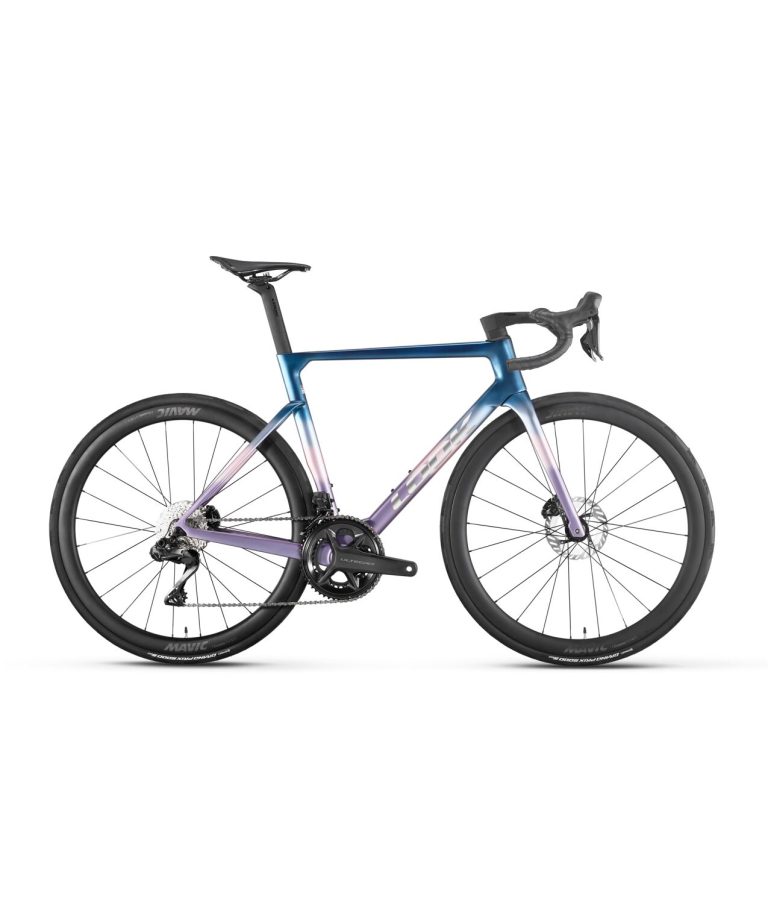 Look 795 Blade 2 RS Ciel Du Nord, vélo de route aéro à roues Mavic Cosmic S42, vue de profil