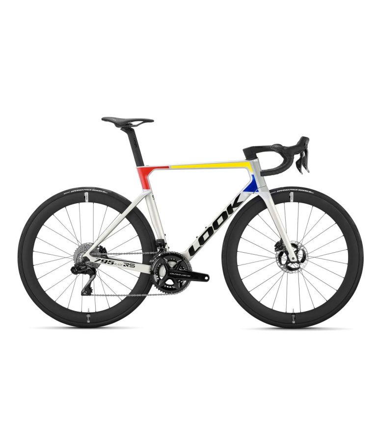 Look 795 Blade 2 RS Iconic Platinum White, vélo de route aéro en Dura-Ace Di2, vue de profil