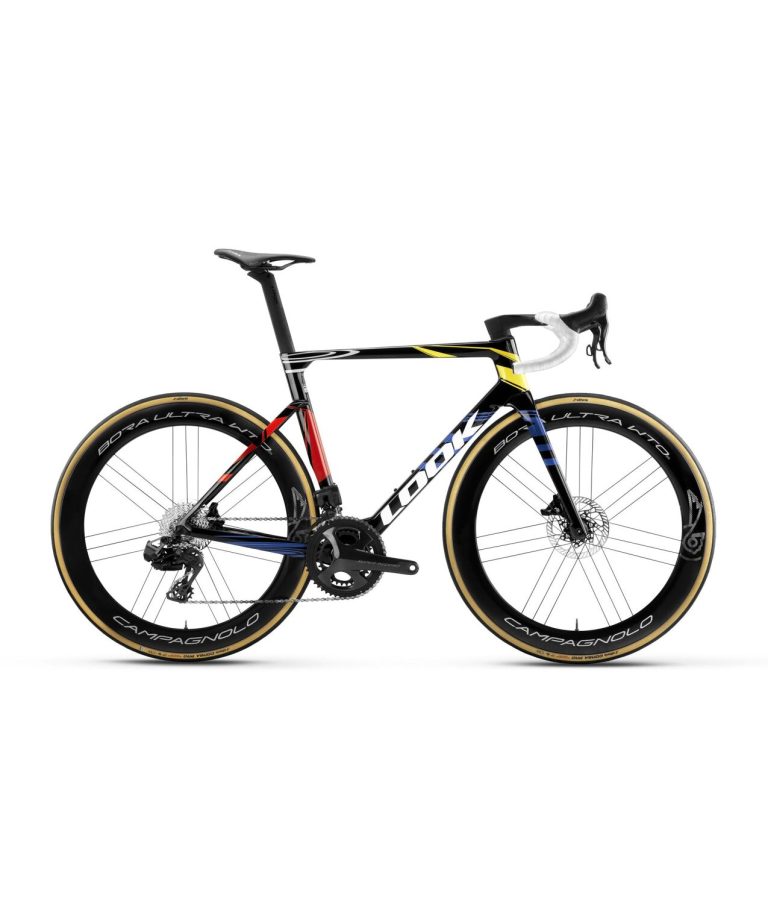 Look 795 Blade 2 RS Iconic Radial, vélo de route aéro à roues Campagnolo Bora WTO 60, vue de profil