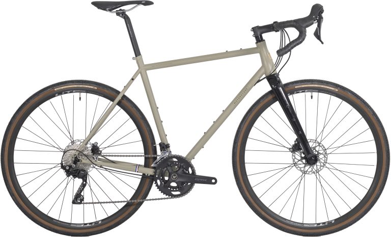 Motobécane 1923-73 Team Champion GRX400 2026 sable mat, gravel acier, vue de profil