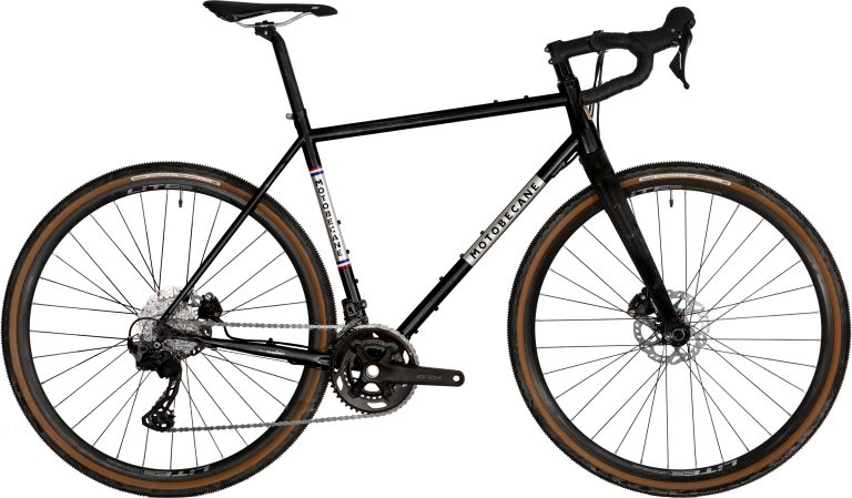 Motobécane 1923-73 Team Champion Gent GRX400 2026 noir brillant, gravel acier, vue de profil