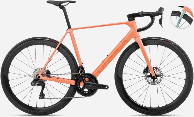 Orbea Orca M20iLTD 2024, vélo de route carbone en Shimano Ultegra Di2, vue de profil
