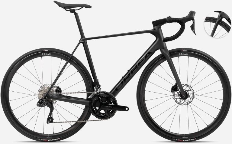 Orbea Orca M35i 2024, vélo de route carbone en Shimano 105 Di2, vue de profil