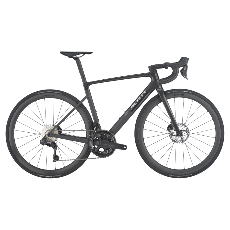 Scott Addict RC 20 2026, vélo de route de course carbone, coloris carbon black, vue de profil