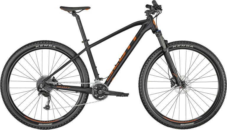 Scott Aspect 740 gris granite, VTT semi-rigide en aluminium, vue de profil