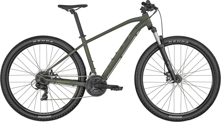Scott Aspect 770 vert (KH) 2024, VTT semi-rigide aluminium en 27,5 pouces, vue de profil