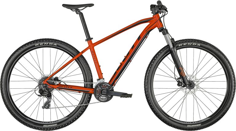 Scott Aspect 960 rouge 2022, VTT semi-rigide 29 pouces, vue de profil
