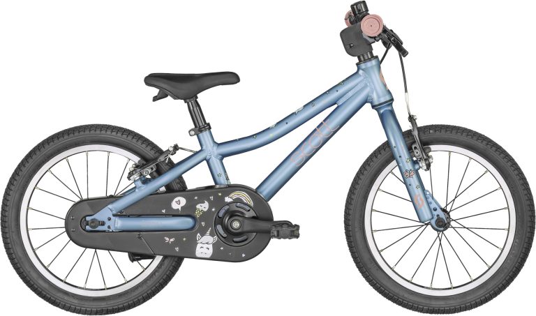 Scott Contessa 16 2025, vélo enfant 16 pouces à cadre aluminium, vue de profil