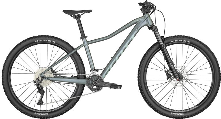 Scott Contessa Active 10 2024, VTT femme semi-rigide à cadre aluminium, vue de profil