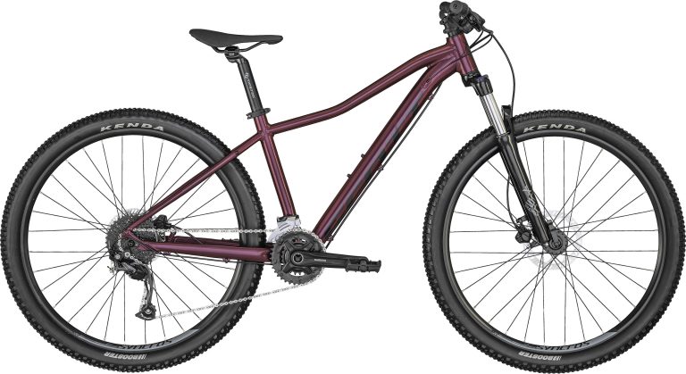 Scott Contessa Active 40 2024, VTT femme à cadre aluminium et cintre Syncros, vue de profil