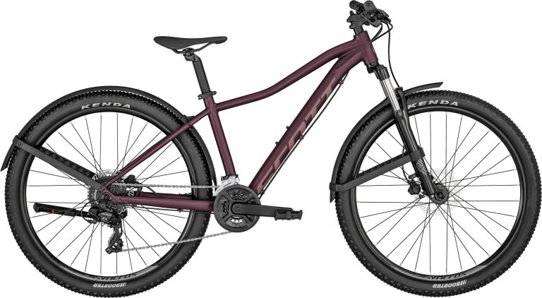 Scott Contessa Active 50 EQ 2024, VTT femme semi-rigide aluminium, vue de profil