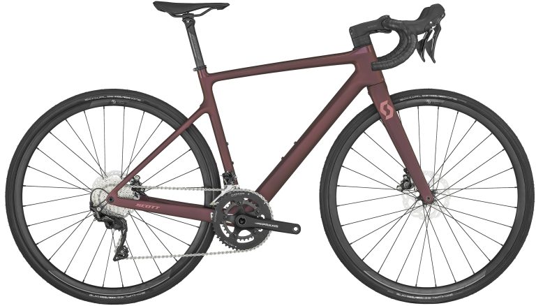 Scott Contessa Addict 25 2024, vélo de route endurance en carbone, vue de profil
