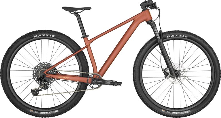 Scott Contessa Scale 940 EU 2024, VTT semi-rigide de cross-country, vue de profil côté transmission
