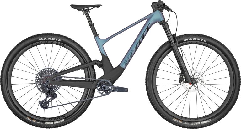 Scott Contessa Spark RC World Cup 2024, VTT cross-country tout-suspendu carbone, vue de profil