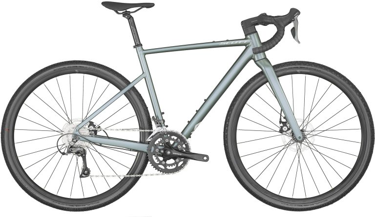 Scott Contessa Speedster Gravel 35 EU 2024, gravel aluminium bleu, vue de profil