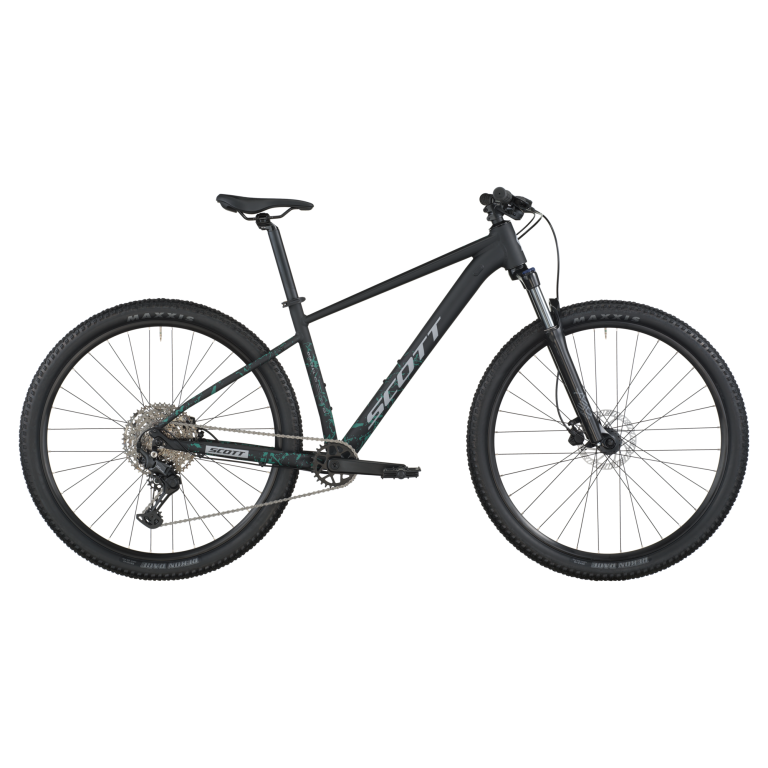Scott Contrail 20 2026, VTT semi-rigide aluminium noir, vue de profil