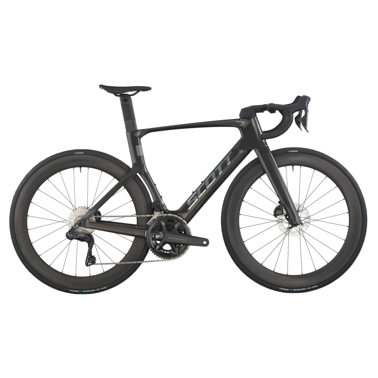Scott Foil RC 10 2026, vélo de route aéro carbone noir, vue de profil