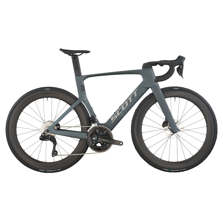 Scott Foil RC 20 2026, vélo de route aéro carbone gris, vue de profil