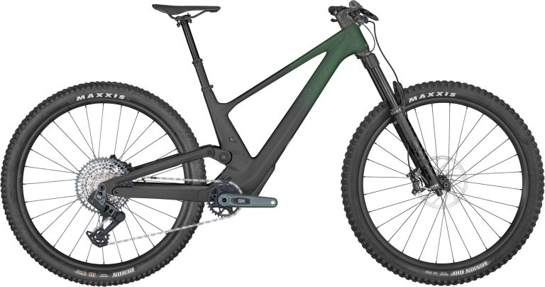 Scott Genius 910 TR 2024, VTT tout-suspendu de trail à pneus larges, vue de profil