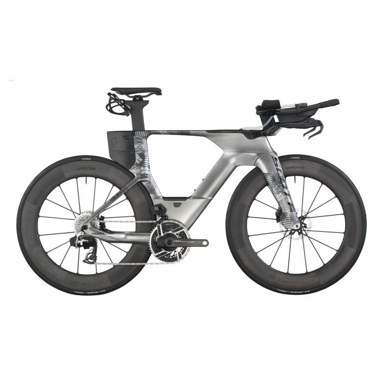 Scott Plasma RC Ultimate 2026, vélo de contre-la-montre carbone à roues profilées, vue de profil