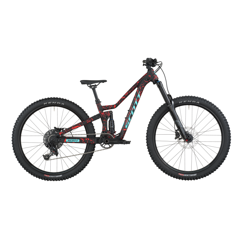 Scott Ransom 600 2026, VTT tout-suspendu junior 26 pouces coloris noir, vue de profil