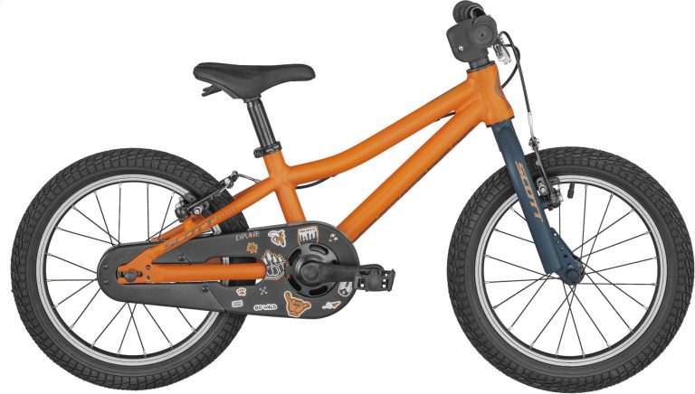 Scott Roxter 16 KH 2024, vélo enfant 16 pouces coloris Vitamin Orange, vue de profil