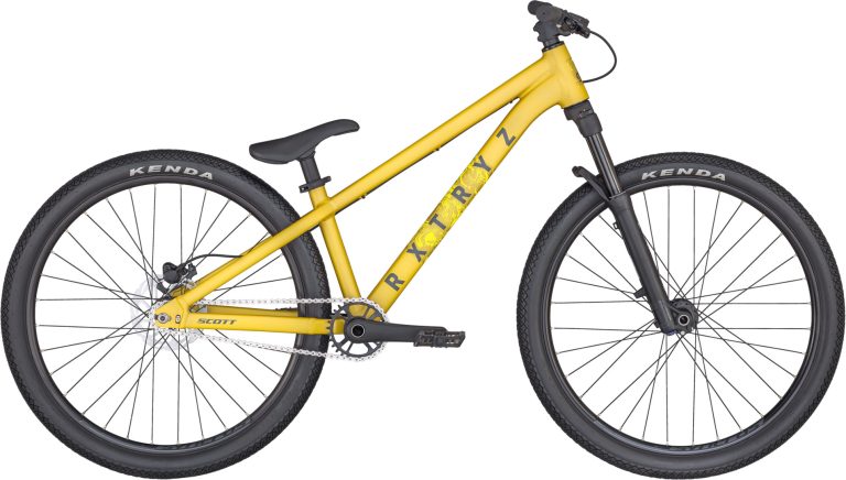 Scott Roxter YZ 0.1 2024, vélo mono-vitesse à cadre aluminium et roues de 26 pouces, vue de profil