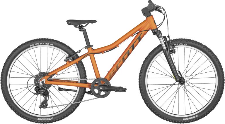 Scott Scale 24 KH 2024, VTT enfant 24 pouces à fourche suspendue, vue de profil