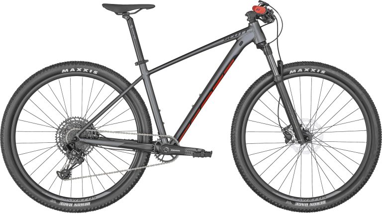 Scott Scale 970 2022 gris foncé, VTT semi-rigide de cross-country 29 pouces, vue de profil