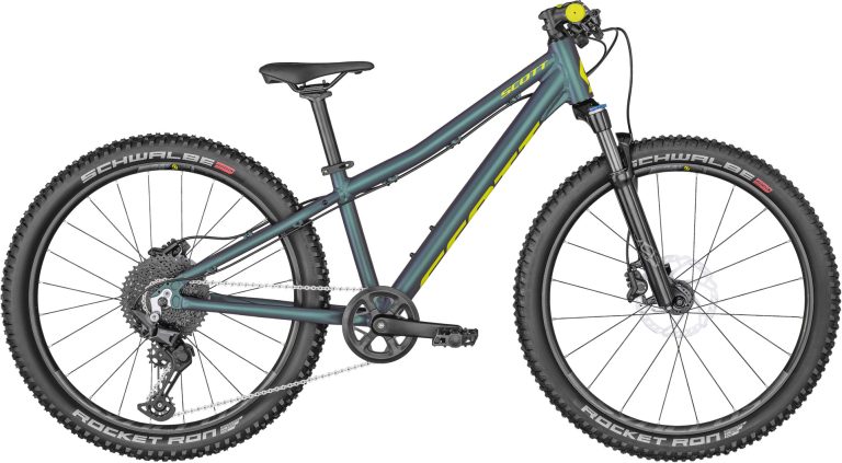 Scott Scale RC 400 Pro Cu 2024, VTT enfant 24 pouces coloris Alloy Silver, vue de profil