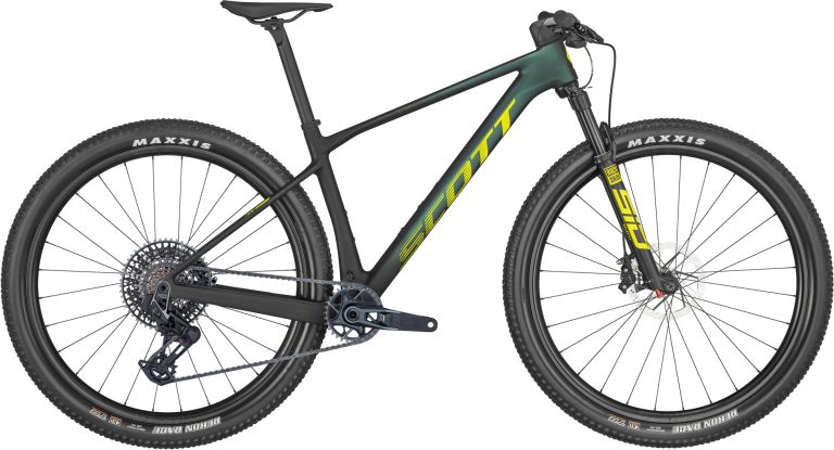 Scott Scale RC World Cup TR 2024, VTT semi-rigide de cross-country carbone, vue de profil