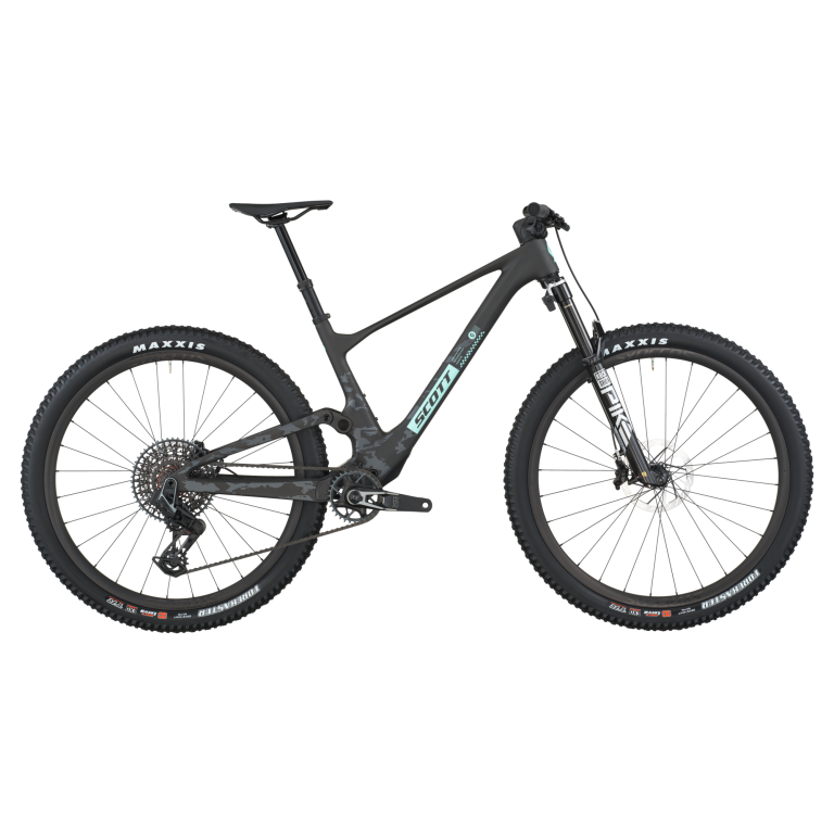 Scott Spark 900 EVO 2026, VTT tout-suspendu carbone à suspension électronique, vue de profil