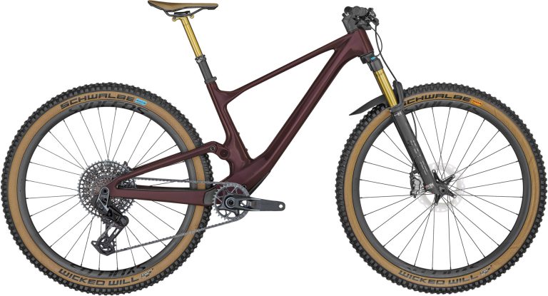 Scott Spark 900 TR 2024, VTT tout-suspendu carbone de trail, vue de profil