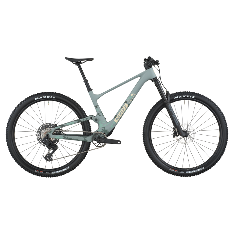 Scott Spark 920 2026, VTT tout-suspendu à cadre carbone et bras arrière aluminium, vue de profil