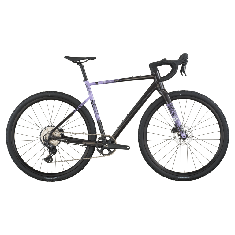 Scott Speedster Gravel 10 2026, gravel aluminium à fourche carbone, vue de profil