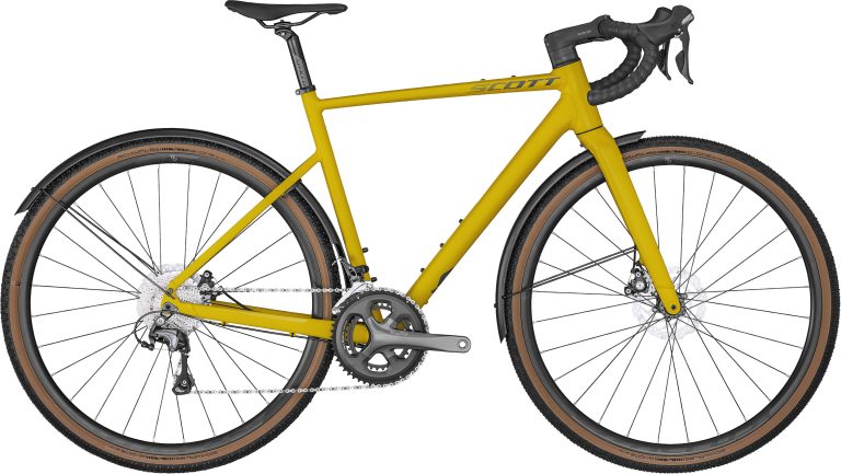 Scott Speedster Gravel 40 EQ, gravel aluminium à groupe Shimano Tiagra et freins à disque, vue de profil